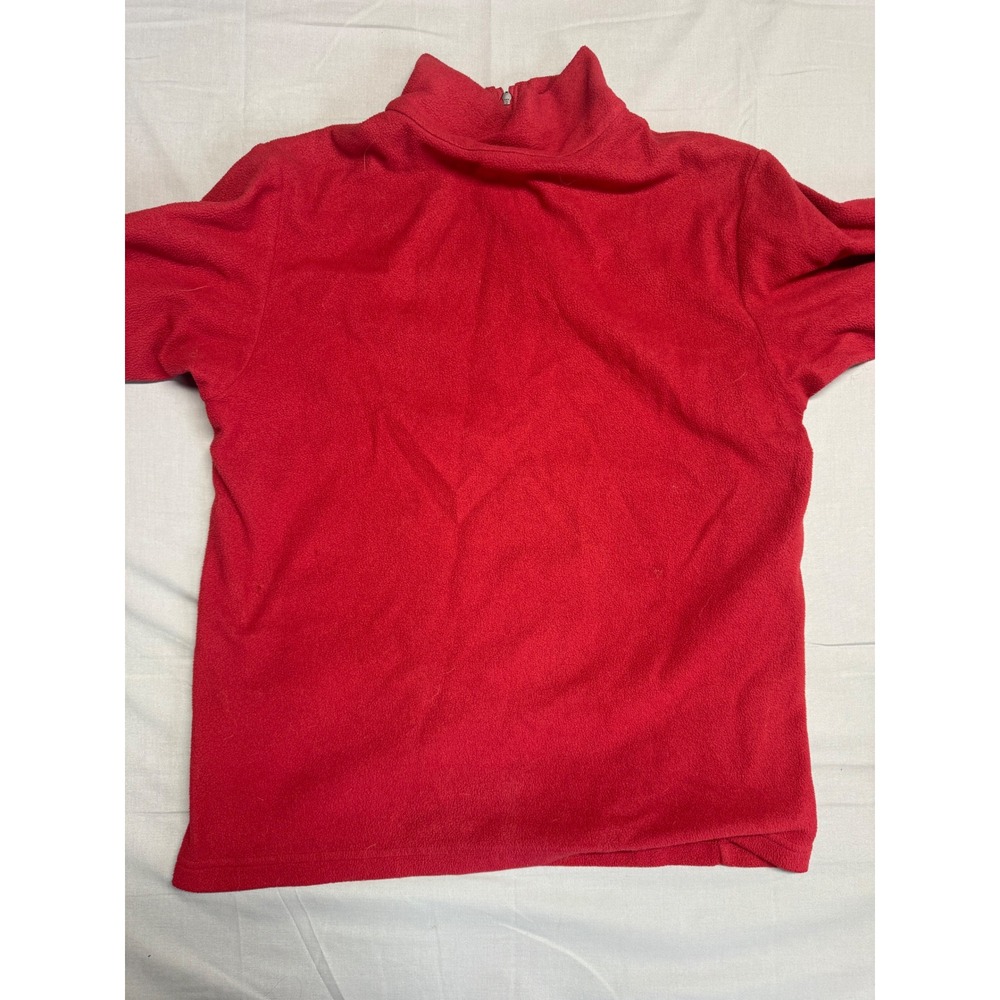 Y2K Patagonia Womens Synchilla Quarter Zip Fleece Pullover Red Small - Picture 5 of 8